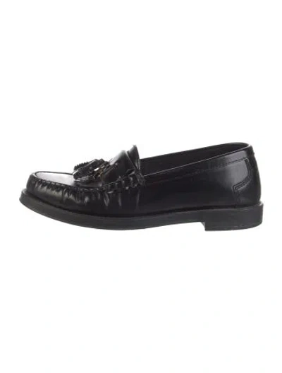 Pre-owned Tod's Leather Loafers In Black