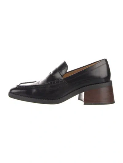 Pre-owned Tod's Leather Loafers In Black