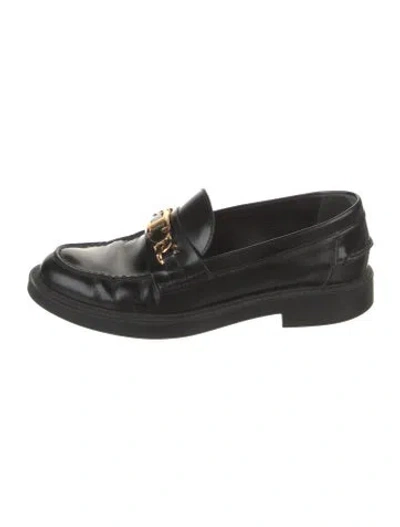 Pre-owned Tod's Leather Loafers In Black