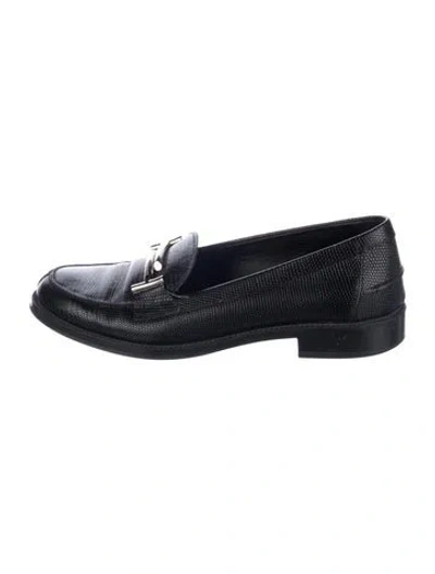 Pre-owned Tod's Leather Loafers In Black