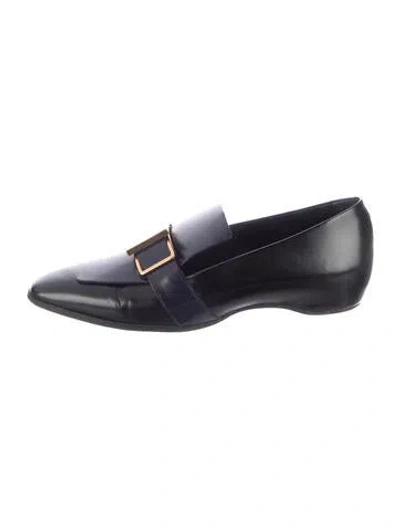 Pre-owned Tod's Leather Loafers In Black