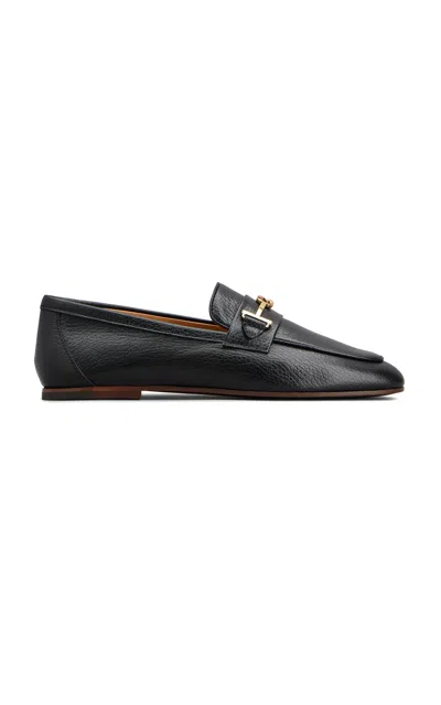 Tod's Leather Loafers In Black