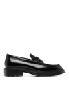 Tod's Smooth Leather Loafers In Black