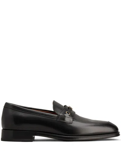 Tod's Leather Loafers In Black