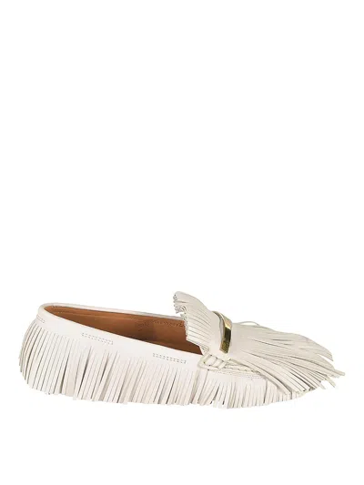 Tod's Leather Loafers In Black