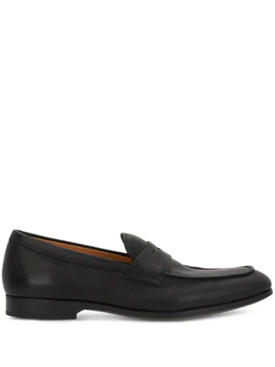 Tod's Mocassini In Pelle Martellata Con Suola In Gomma In Black