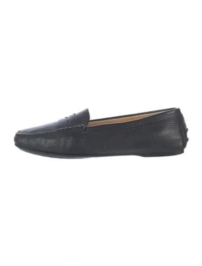 Pre-owned Tod's Leather Loafers In Blue