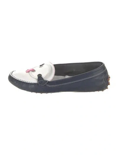 Pre-owned Tod's Leather Loafers In Blue