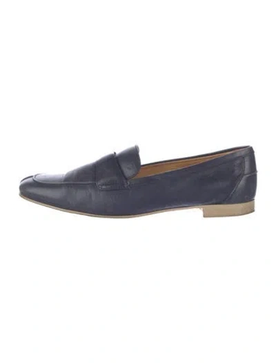 Pre-owned Tod's Leather Loafers In Blue