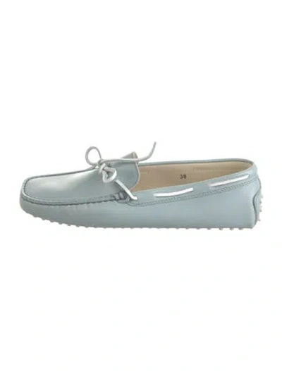Pre-owned Tod's Leather Loafers In Blue