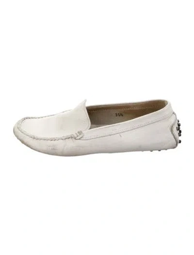 Pre-owned Tod's Leather Loafers In Blue