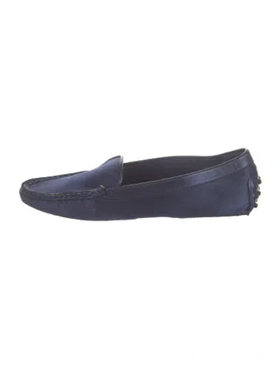 Pre-owned Tod's Leather Loafers In Blue