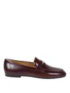 Tod's Leather Penny Loafers In Brown