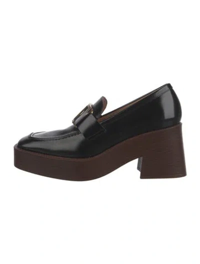 Pre-owned Tod's Leather Loafers In Brown
