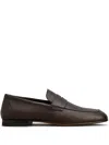 Tod's Embossed-logo Leather Loafers In Brown