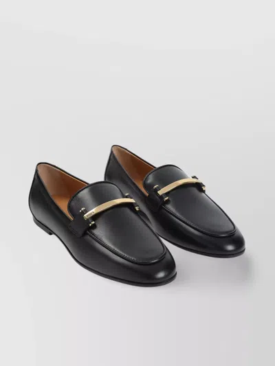 Tod's Leather Loafers Gold-tone Hardware