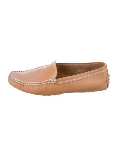 Pre-owned Tod's Leather Loafers In Neutral