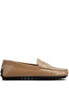 Tod's Leather Loafers In Neutrals