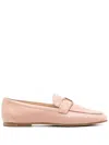 Tod's Leather Loafers In Neutrals