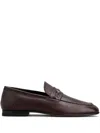 Tod's Leather Loafers In Red