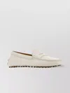 Tod's Leather Loafers Rubber Sole Slip-on Design