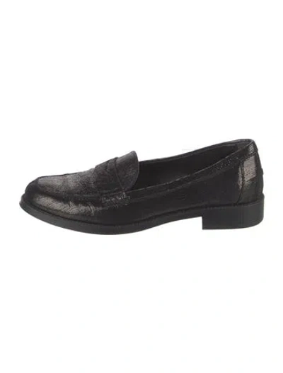 Pre-owned Tod's Leather Loafers In Silver