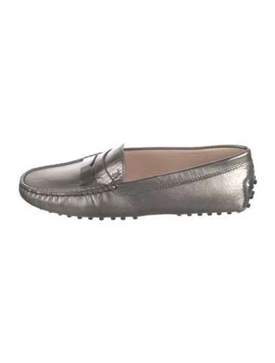 Pre-owned Tod's Leather Loafers W/ Tags In Black