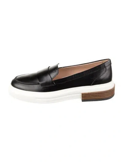 Pre-owned Tod's Leather Loafers W/ Tags In Black