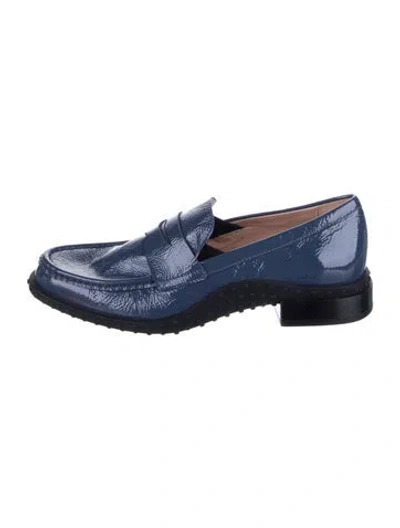 Pre-owned Tod's Leather Loafers W/ Tags In Blue