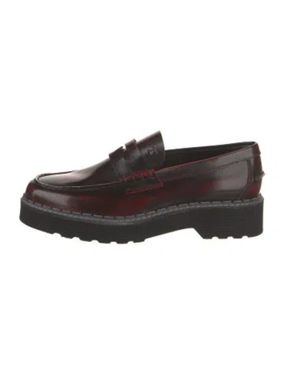 Pre-owned Tod's Leather Loafers W/ Tags In Brown