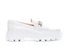 Tod's Leather Gomma Frangia Loafers In White
