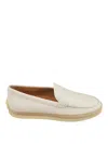 Tod's Women's Leather Moccasins With Outsol Loafer In White