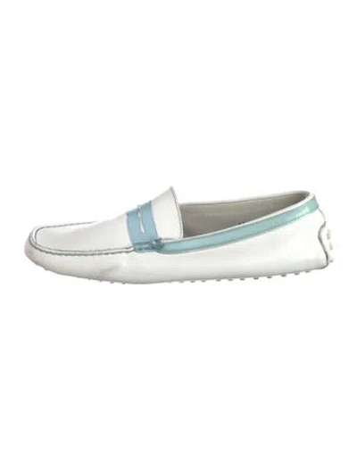 Pre-owned Tod's Leather Loafers In White