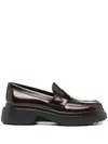 Tod's Leather Loafers With Platform Tods In Multi