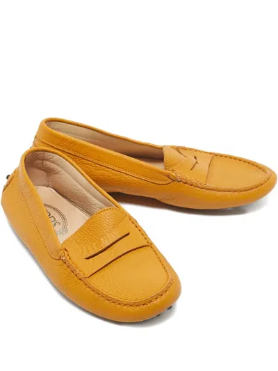 Pre-owned Tod's Leather Loafers In Yellow