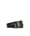 Tod's Leather Logo Lettering Belt In Black