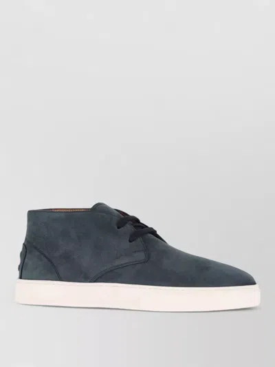 Tod's Leather Low Top Boots In Multi