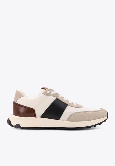 TOD'S LEATHER LOW-TOP SNEAKERS