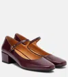 Tod's Scarpe Con Tacco Kraft Chiaro In Burgundy