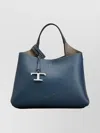 Tod's Leather Micro Clutch Bag Detachable Strap In Blue