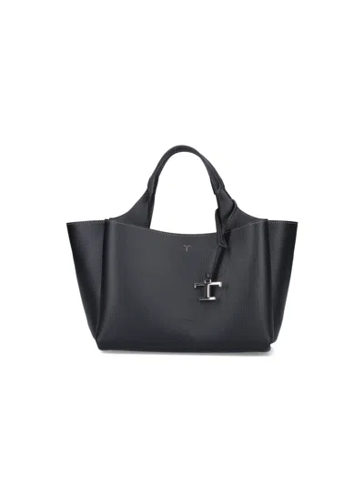 Tod's Leather Mini Bag In Black
