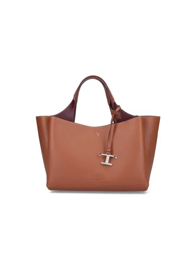 Tod's Leather Mini Bag In Brown