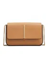 Tod's Mini Metal Bar Leather Shoulder Bag In Brown