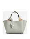 Tod's Leather Mini Bag In Grey