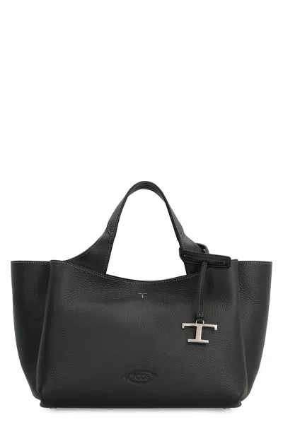 Tod's Leather Mini Handbag In Black