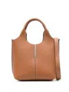 Tod's Mini Leather Tote Bag In Brown
