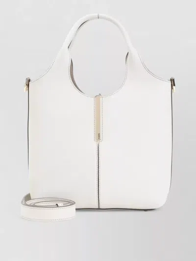 Tod's Leather Mini Tote Bag Branded Metal Bar