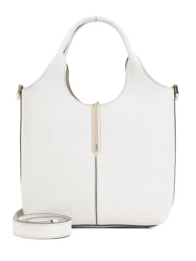 Tod's Leather Mini Tote In White