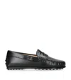 Tod's Leather Nuovo City Driving Shoes In Black