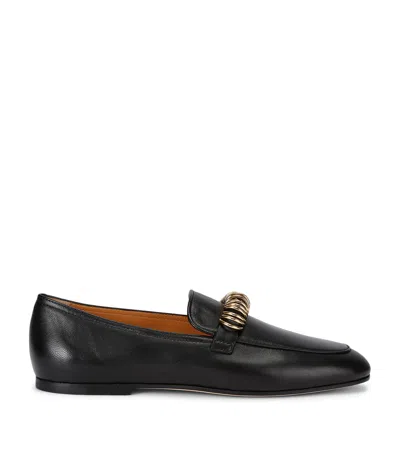 Tod's Leather Mocassins In Black